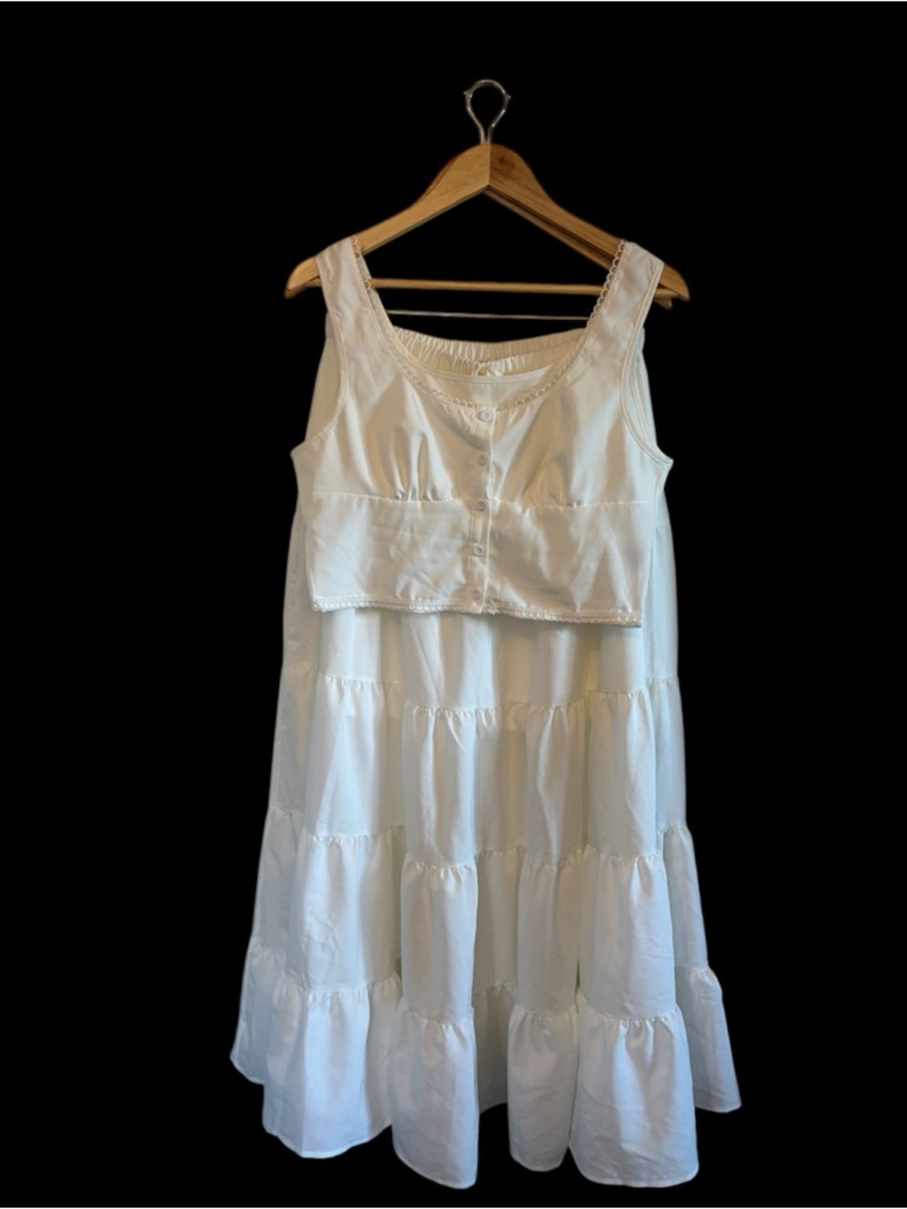 Zara White top with matching boho skirt. Perfect for a night out or the beach!